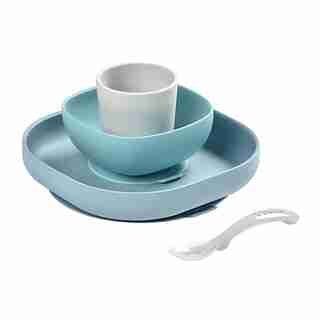 BEABA Silicone Suction Meal Set – Rain