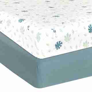 100% COTON BIO 2 DRAPS DE LIT BÉBÉ