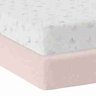 100% COTON 2 DRAPS DE LIT BÉBÉ