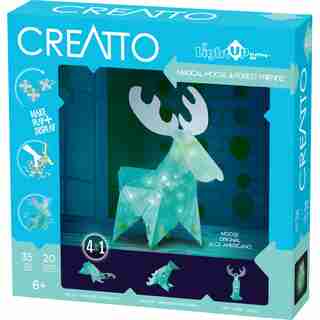 Thames & Kosmos Creatto: Magic Moose & Forest Friends (DIY Light-Up Crafting Kit)