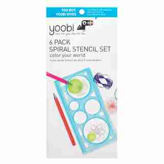 Yoobi™ 6Pk Spiral Stencil Kit