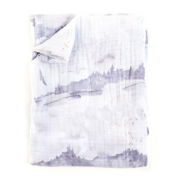 Swaddle Blanket, Misty Mountain by Oilo Gifts www.chapters.indigo.ca