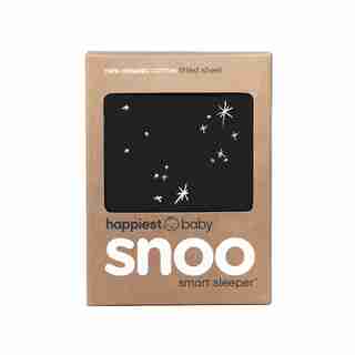 SNOO mattress sheet organic cotton, BLACK PLANETS