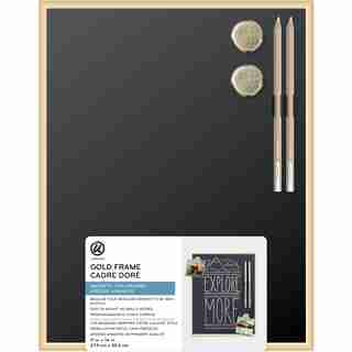 Framed Chalkboard, Gold 11" X 14"