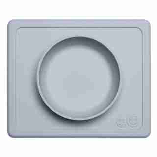 ezpz Mini Bowl Placemat and Bowl - Pewter