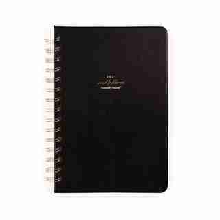 Russell+Hazel January - December 2021 Weekly A5 Spiral Black Planner