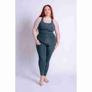 HIGH-RISE COMPRESSIVE LEGGING 23.75, MOSS, M
