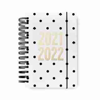Kate Spade New York 17 Month Medium Planner, Black Spade Dot