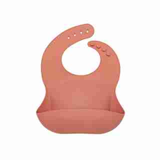 Loulou Lollipop Silicone Bib - Terra Cotta