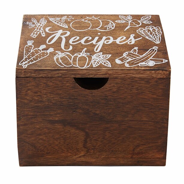 Wooden Recipe Box by Eccolo Gifts www.chapters.indigo.ca