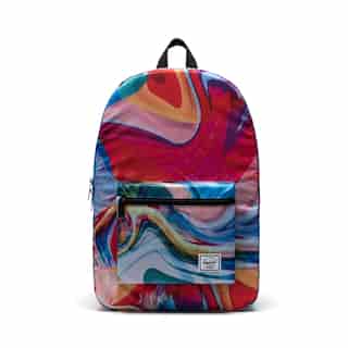 Packable Daypack, Paint Pour Multi