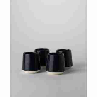 Les tasses, bleu nuit