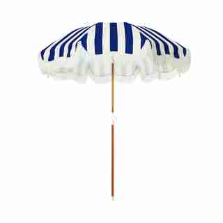 HOLIDAY BEACH UMBRELLA, NAVY STRIPE