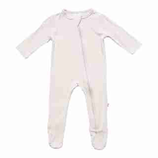 Zippered Footie in Oat, 12-18 Months