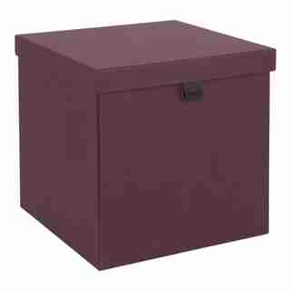 BOÎTE DE RANGEMENT CARRÉE LOGAN – POURPRE, GRAND