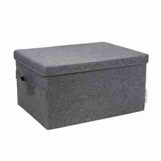 BIGSO SOFT STORAGE BOX GREY MEDIUM