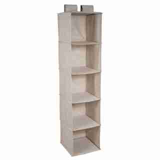 BIGSO HANGING CLOSET ORGANIZER BEIGE