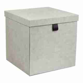 OUI X BIGSO LOGAN LARGE SQUARE STORAGE BOX LINEN