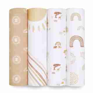 Set of 4 KEEP RISING CLASSIC SWADDLES