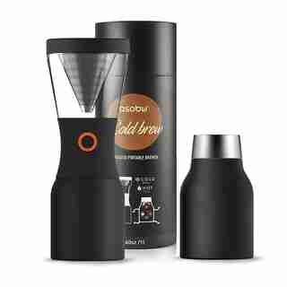 Asobu® Portable Cold Brew Coffee Maker Black 1L