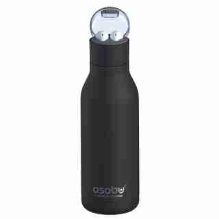 Bouteille Asobu H2 Audio 17oz, Noir