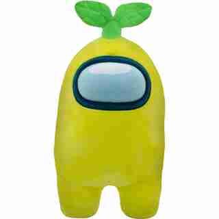 YuMe Among Us 12-Inch Plush Toy with Hat – Yellow, Plant.