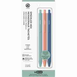 U-Eco Speckled Hex Mechanical Pencils