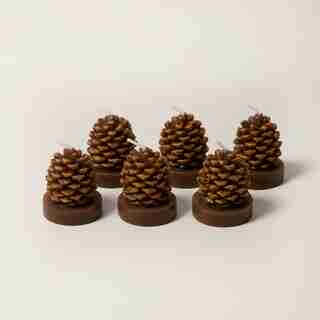 BOUGIES CHAUFFE-PLATS – POMME DE PIN (ENSEMBLE DE 6)