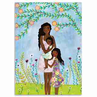 Paper E. Clips Mother's Day Card Three Girls