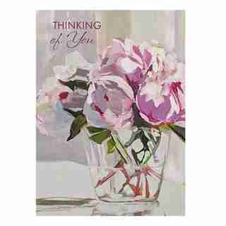 Sympathy Card Soft Peonies