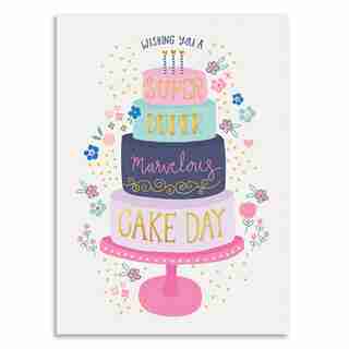 Birthday Card Tiered Cake