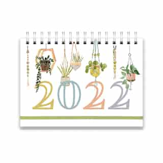 August 2021 - December 2022 Desk Indoor Jungle Calender