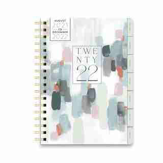August 2021 - December 2022 Large Spiral Watercolour Planner