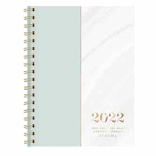 AUGUST 2021 - DECEMBER 2022 MARBLE SPLIT MINT PLANNER