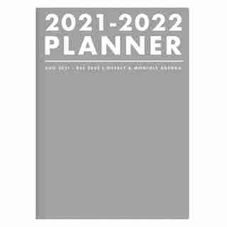 AUGUST 2021 - DECEMBER 2022 FUTURA BOLD LT GRAY PLANNER