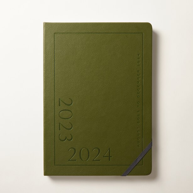 FRINGE STUDIO TEXT OLIVE 2024 PLANNER by Fringe Studio Gifts www