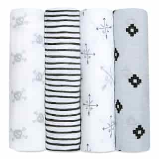 Classic Swaddles 4pk, Lovestruck