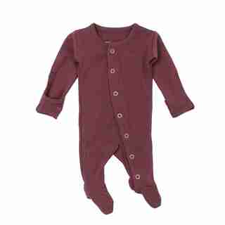 L'ovedbaby Sleeper 100% Organic Cotton Eggplant 6 to 9 Months