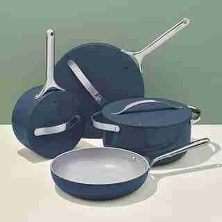 4-PIECE CERAMIC COOKWARE SET, NAVY