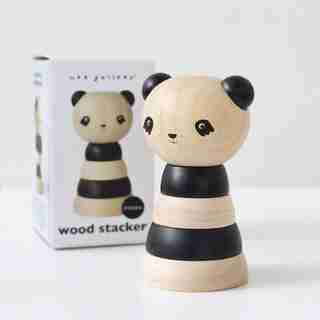 Wooden Panda Stacker