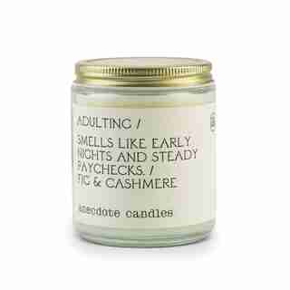 Adulting Glass Jar Candle