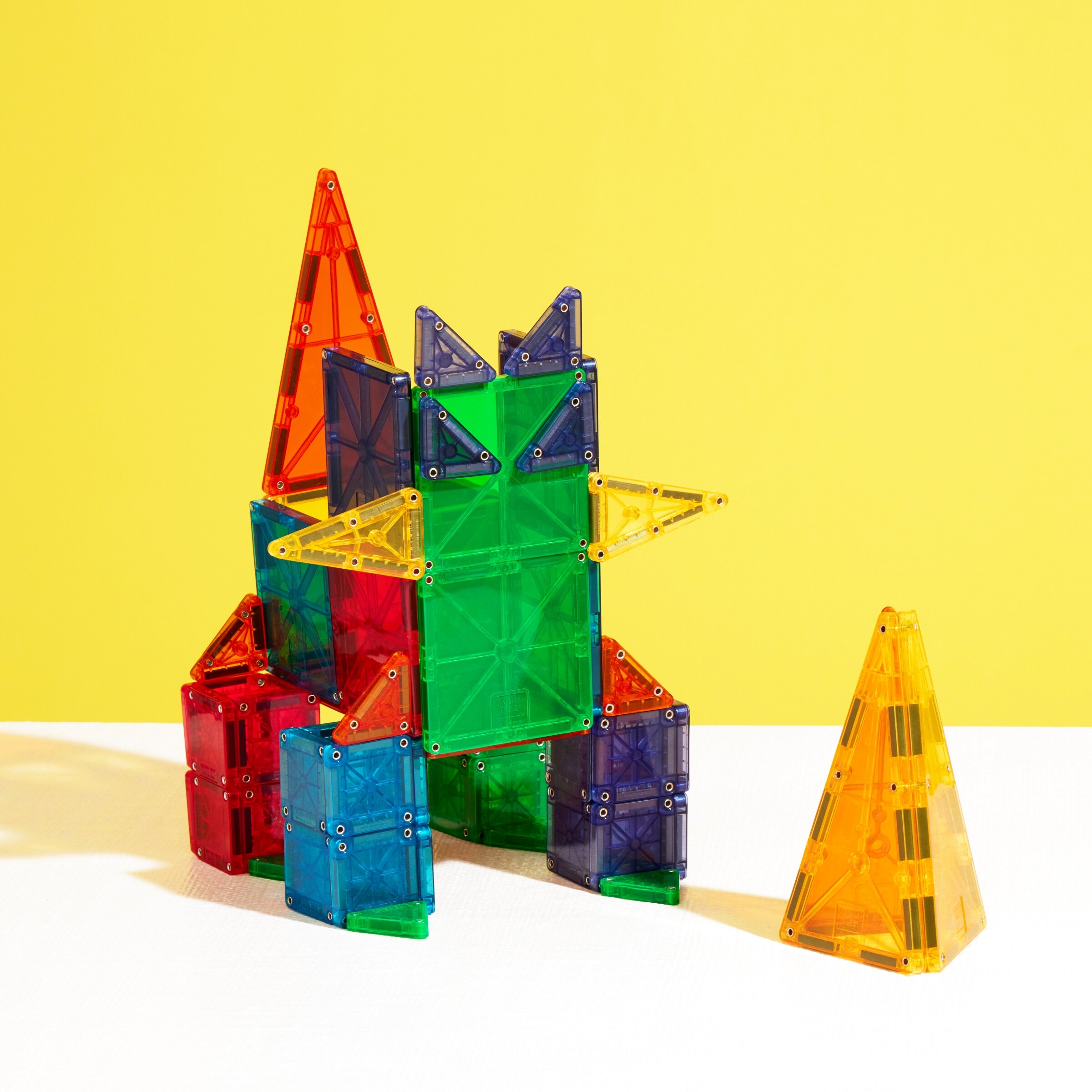 Magna-tiles® 62-piece Magnetic Construction Set ('') | Indigo
