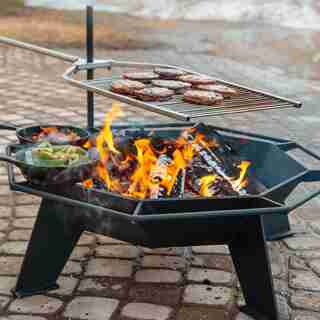 2' Cottager Fire Pit & Stainless Grill