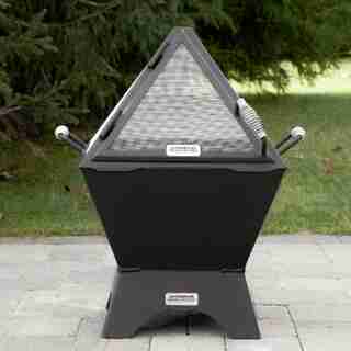 24" Modern Cube Fire Pit Decked Out Bundle
