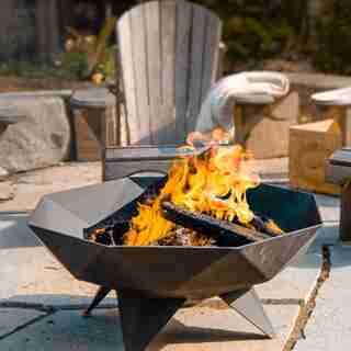 Iron Embers 3' Polygon Bowl Fire Pit Decked Out Bundle