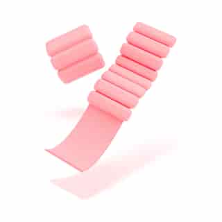 1LB BALA BANGLES RESISTANCE WEIGHT, BLUSH