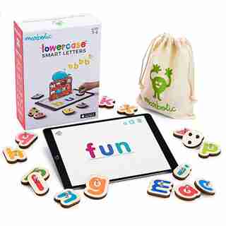 Interactive Wooden Block Lower Case Smart Letters