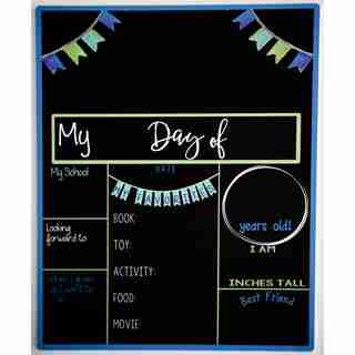 Back to School Board Blue Flags