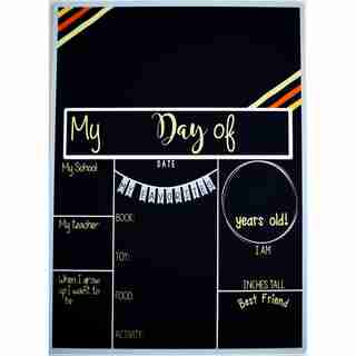 Back to School Board - Striped