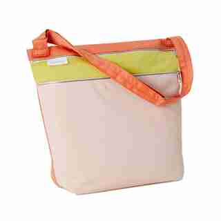 Sac de jour – couleurs contrastées (rose poudre)